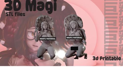Mistimagi 3d stl 3d print fdm & resin anime style