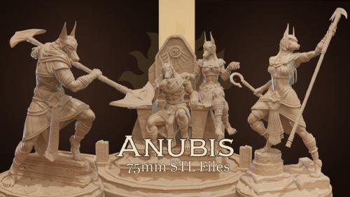 Anubis: Male and Female 75mm Miniatures