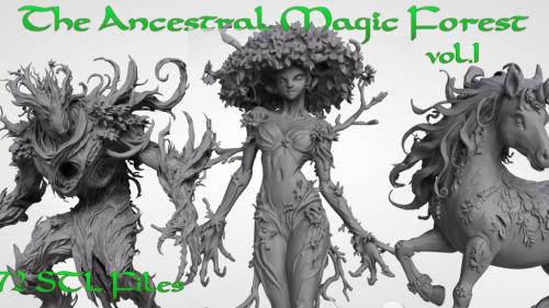 The Ancestral Magic Forest Vol.1 - STL Set for 3D Printing