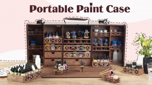 Portable Paint Case for Miniature Painting - Hold and Carry