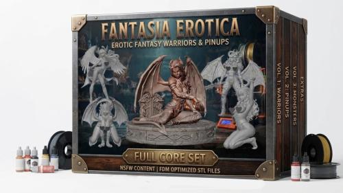FANTASIA EROTICA: Erotic Fantasy Warriors & PinUps - STLs
