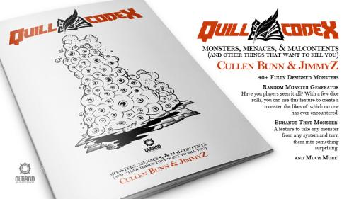 Quill & Codex • Monsters, Menaces, & Malcontents RPG Zine