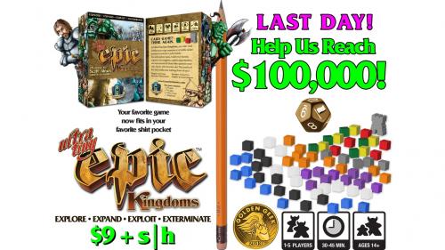 Ultra-Tiny Epic Kingdoms, Board Game in a Card Box