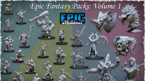 3D Printable STL files for Gamer & Painter - Epic-Miniatures
