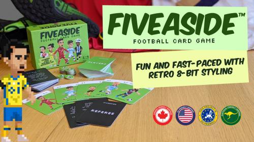 Fiveaside®: retro-inspired football card game.