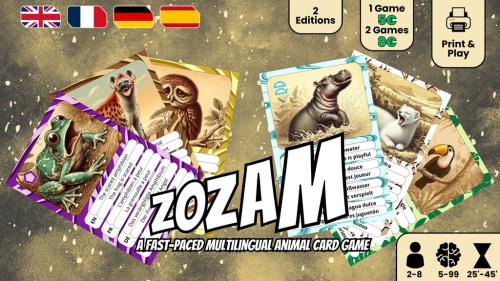 Zozam: A Fast-Paced Multilingual Animal Card Game
