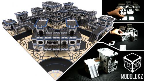 ModBlokz - Sci Fi Magnetic Modular Scenery Terrain System.