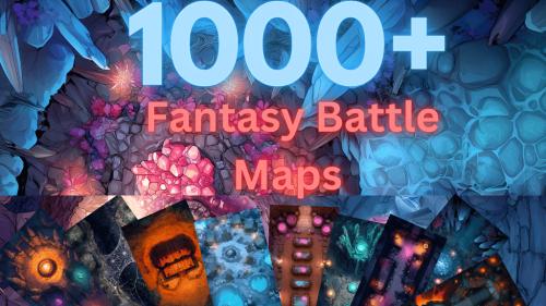 1000+ Fantasy Battle maps for TTRPG and VTTRPG