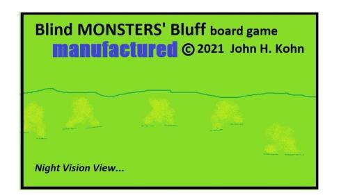 Blind MONSTERS  Bluff board game (manufactured)