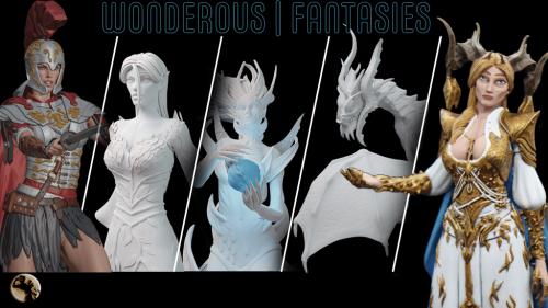 Wonderous Fantasies : High Quality 3D Printable STLs