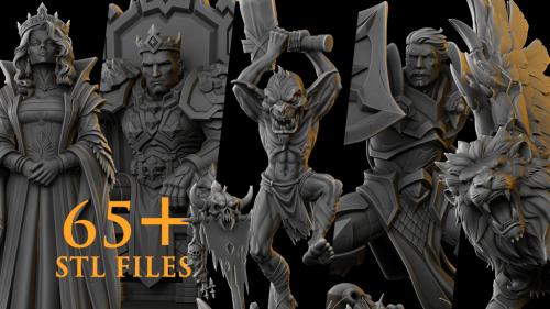 Invasion of The Capital Miniatures - STL Files for 3D