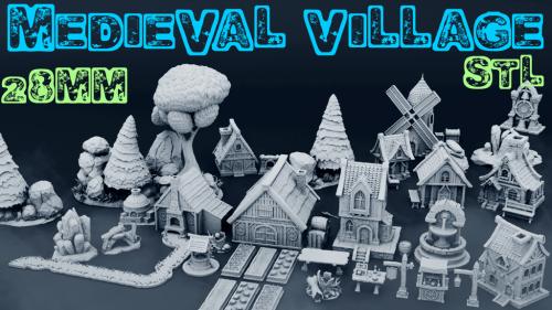 Medieval Village - 3D STL Files