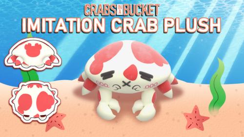 Imitation Crab Plush from Crabs in a Bucket