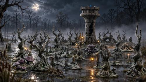 The Hollow Watch - Chapter 2: 3D Printable Swamp Fortress
