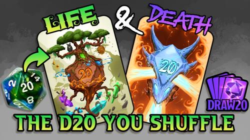 The Life & Death Deck - D20 Dice Cards for D&D and TTRPGs