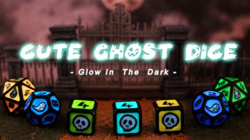 Glow in the Dark Cute Ghost Dice