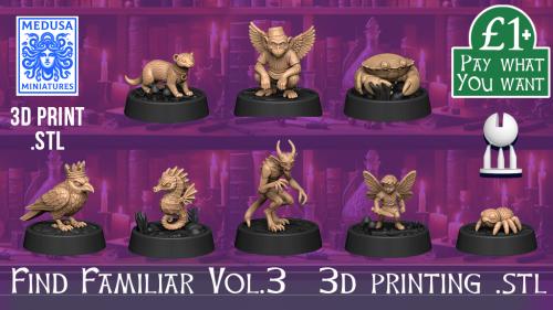 Find Familiar Volume 3 - 3d Printing Miniature stl s