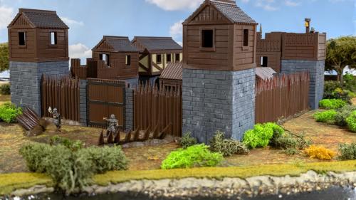Fortified Hamlet for 28mm fantasy/historical wargames