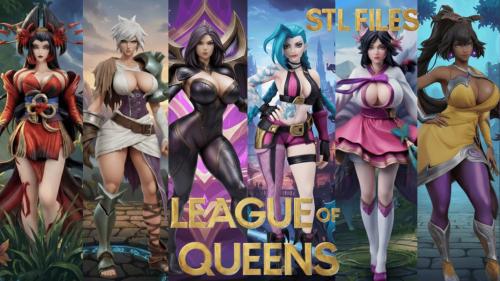 League of Queens – Seductive 120mm STL Collection Vol.