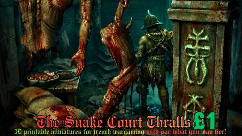 The Snake Court Thralls & Terrain – Modular 3D Printable STL