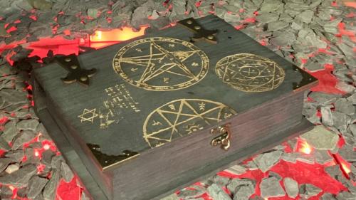 Book Style Dice Boxes and Matching Player Accessories