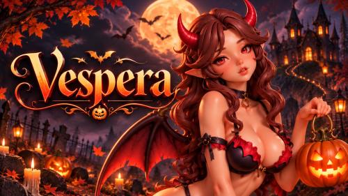 Vespera: Halloween Vampire 75mm Miniature - 3D Printable STL