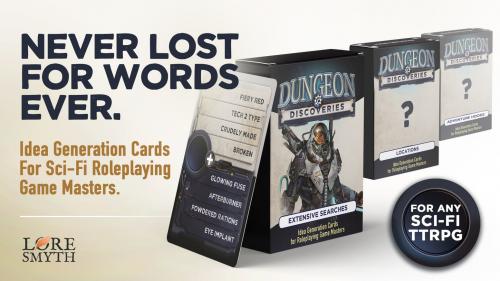 Dungeon Discoveries - Sci-fi Card Sets for Roleplaying