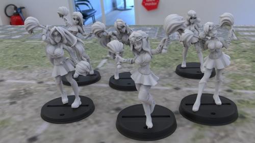 Loec Priestesses - Half Elf Cheerleaders Team