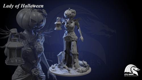 Lady of Halloween_3D Printable STL Files