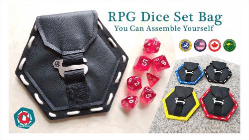 RPG Dice Set Bag - a great dice bag that you can assemble!
