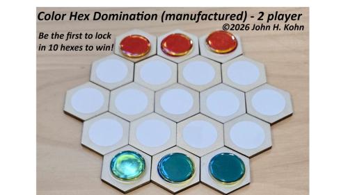 Color Hex Domination (manufactured) - 2 player