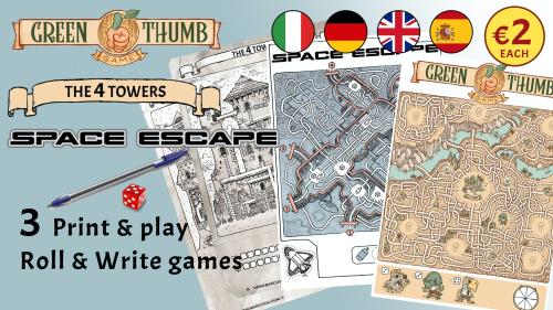 A collection of 3 Print and Play games.