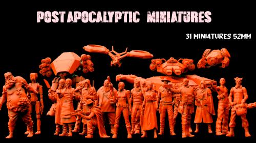 POST-APOCALYPTIC MINIATURES Printable - STL files