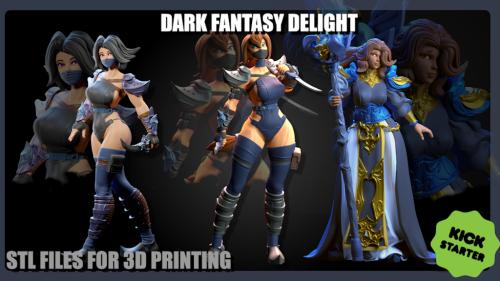 Dark fantasy Delight 3D Stl files for 3d printing