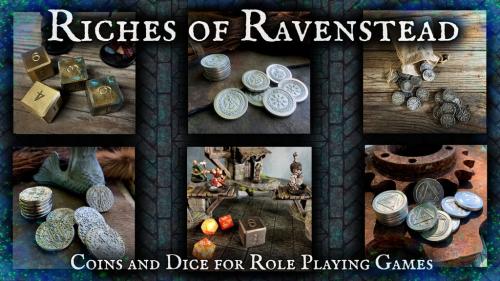 Riches of Ravenstead: RPG Coins, Dice, and Treasures