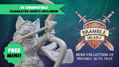Bramble Heart - Hero Collection 01 | STL + Character Sheets
