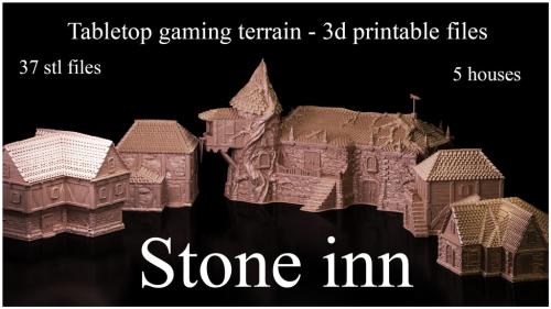 Stone inn - set of STL files