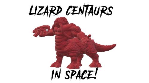 Lizard Centaurs in Space