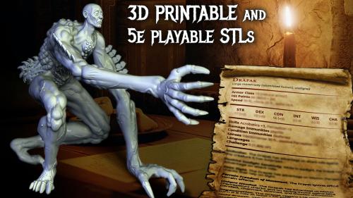 Unique New Monster STLs With 5e D&D Ready Stat Block