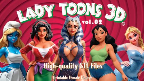 Lady Toons 3D vol.02 stl