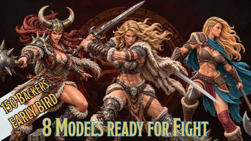 FEMALE BARBARIAN WARRIORS v1