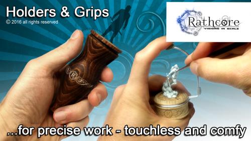 Miniature Holders & Grips for painting and sculpting