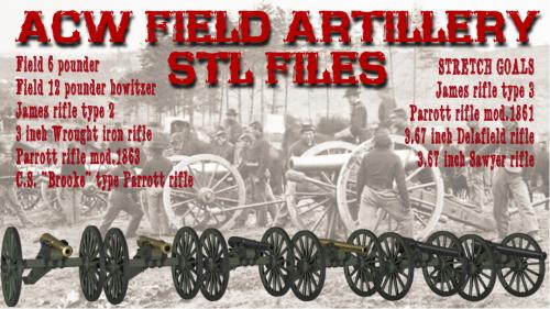 ACW Field Artillery STL files