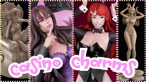 Casino Charms: 3D Printable Anime Pin-Ups and NSFW STL