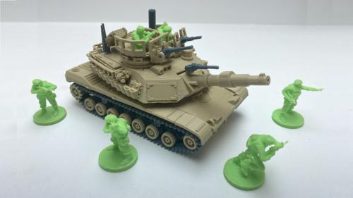 Modular 3D-Printed M-1 Abrams Battle Tanks – 28/32mm Scale