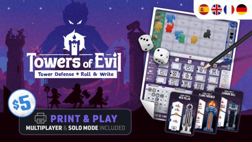 Towers of Evil | Tower Defense + Roll & Write