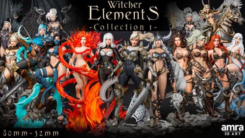 Witcher Elements - Collection 1 - 3D Printing Miniatures