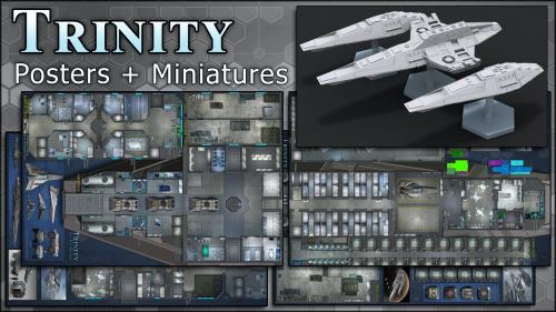 Trinity: Starship Maps & Miniatures