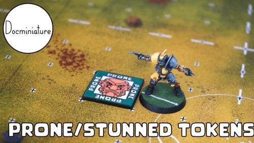 Fantasy Football Prone & Stunned tokens