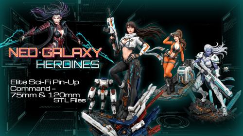 Neo•Galaxy Heroines: Elite Sci-Fi Pin-Up Command
